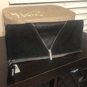 Black Suede Clutch